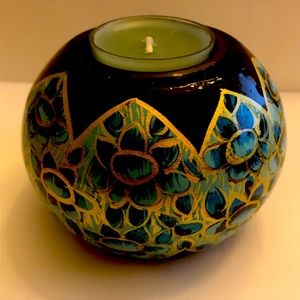 Handcrafted Wooden Candle Stand